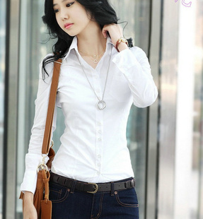 2012秋季新款女士商务衬衣OL白领职业装白色衬衫搭配职业衬衣